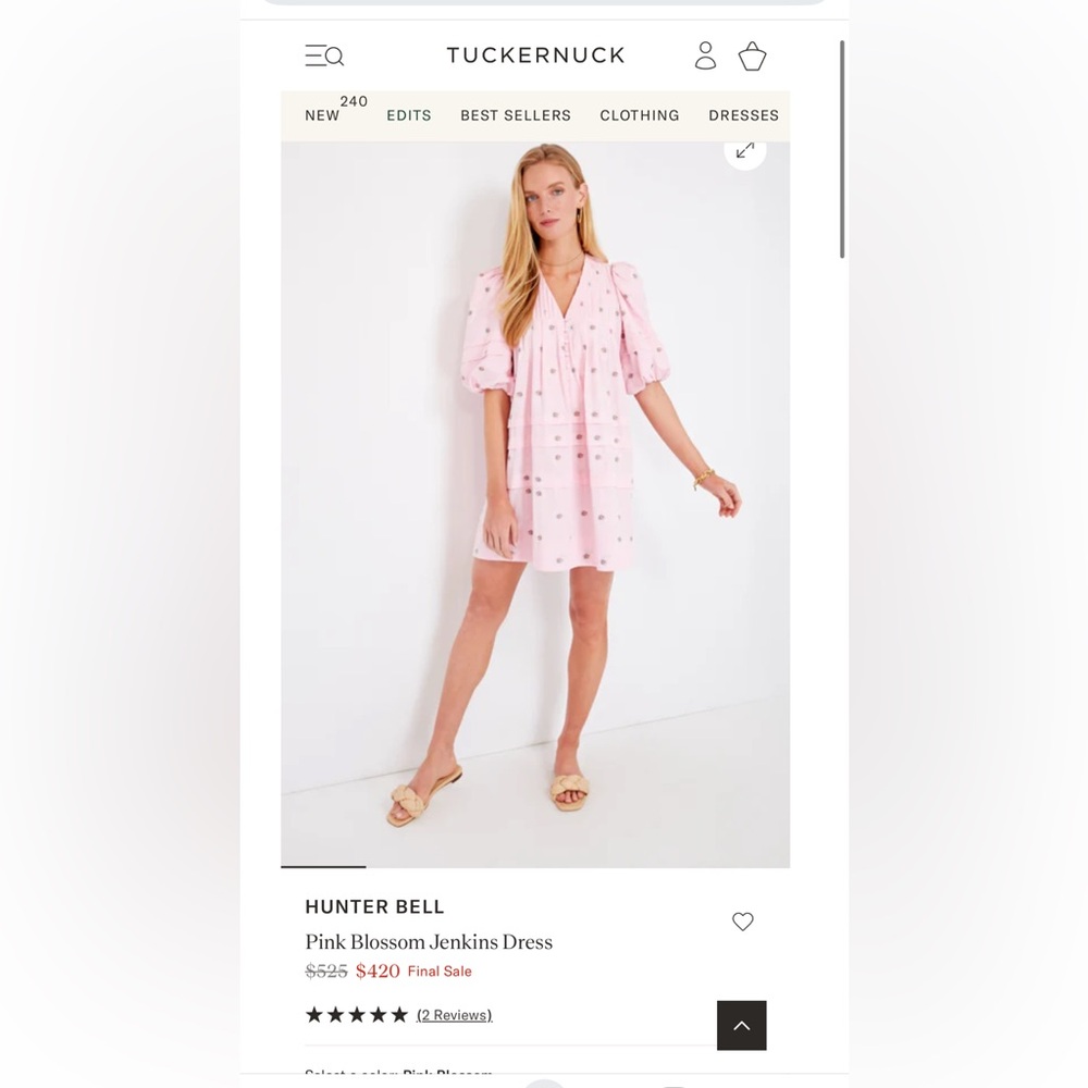 Hunter Bell Pink Blossoms Jenkins Dress